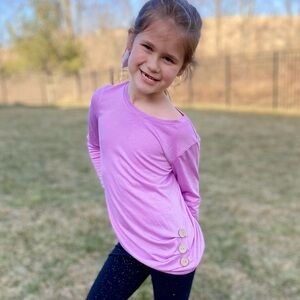 Kids•Button Side Tunic Top